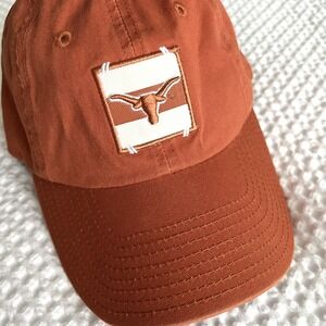 UT Austin Longhorns Baseball Cap Burnt Orange White Logo Collegiate Game Day
